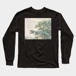 Psalm 1:1-3 Vintage Tree Bible Verse Art Long Sleeve T-Shirt